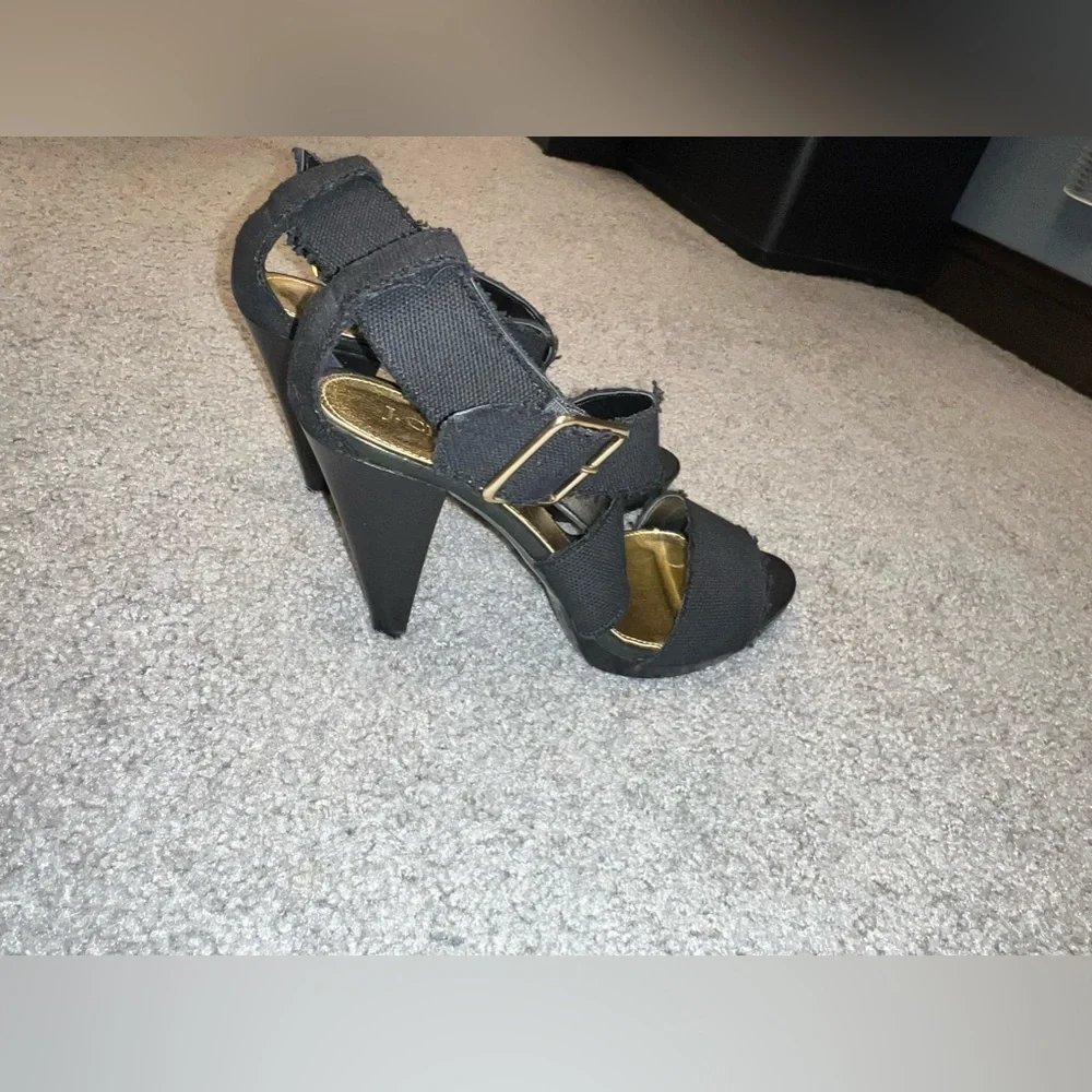 SOLD J. Crew Size 8 Women’s Agnyss Platform Sandal Elastic Fabric Open Toe Heel - Picture 4 of 14